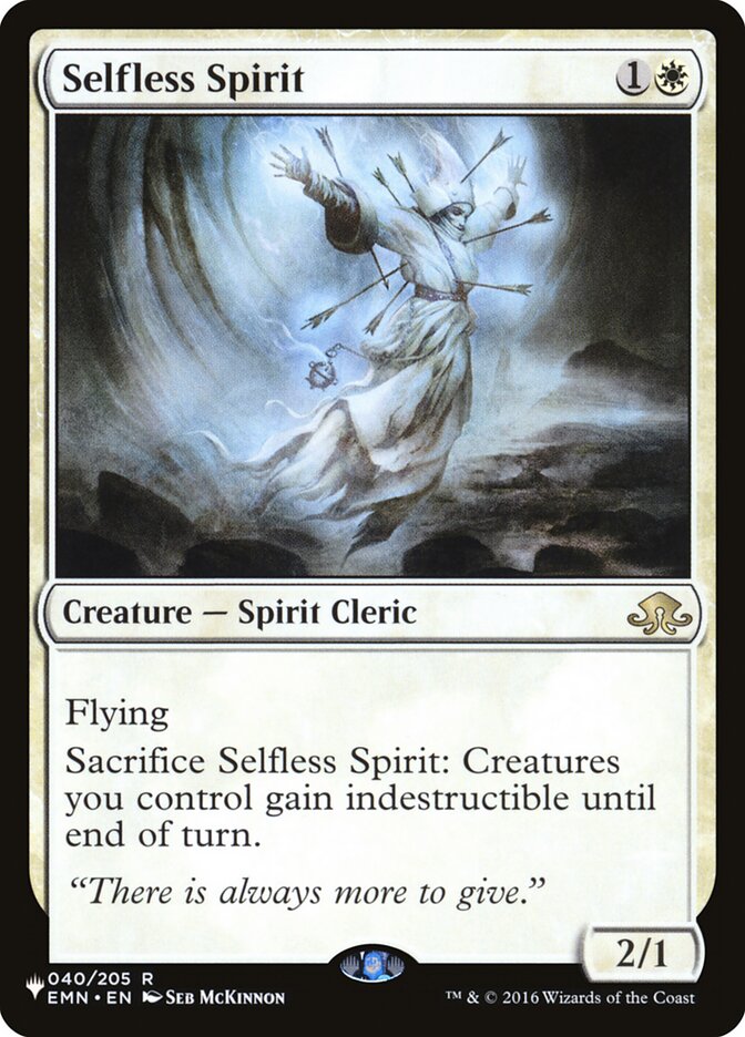 Selfless Spirit [The List] | Gaming Infinity