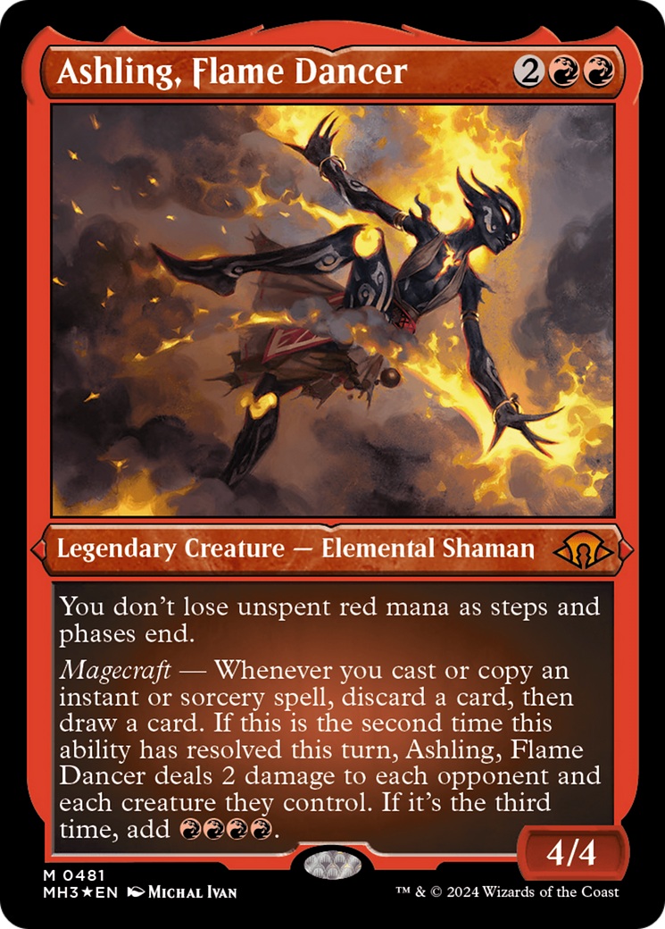 Ashling, Flame Dancer (Foil Etched) [Modern Horizons 3] | Gaming Infinity