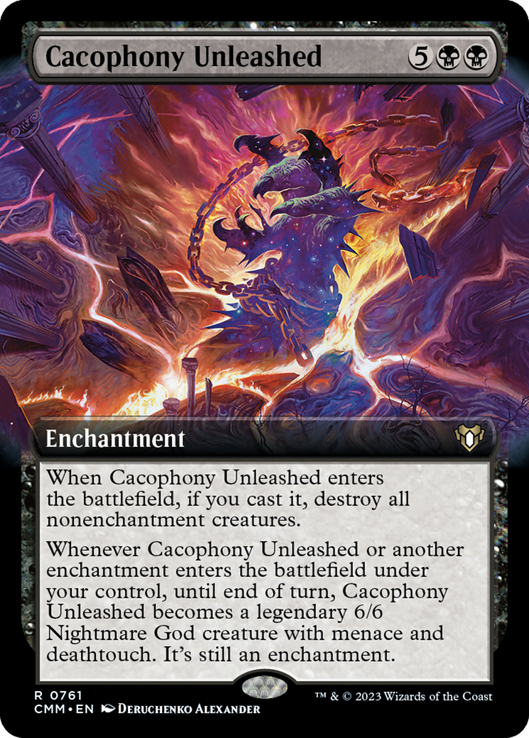 Cacophony Unleashed (Extended Art) [Commander Masters] | Gaming Infinity