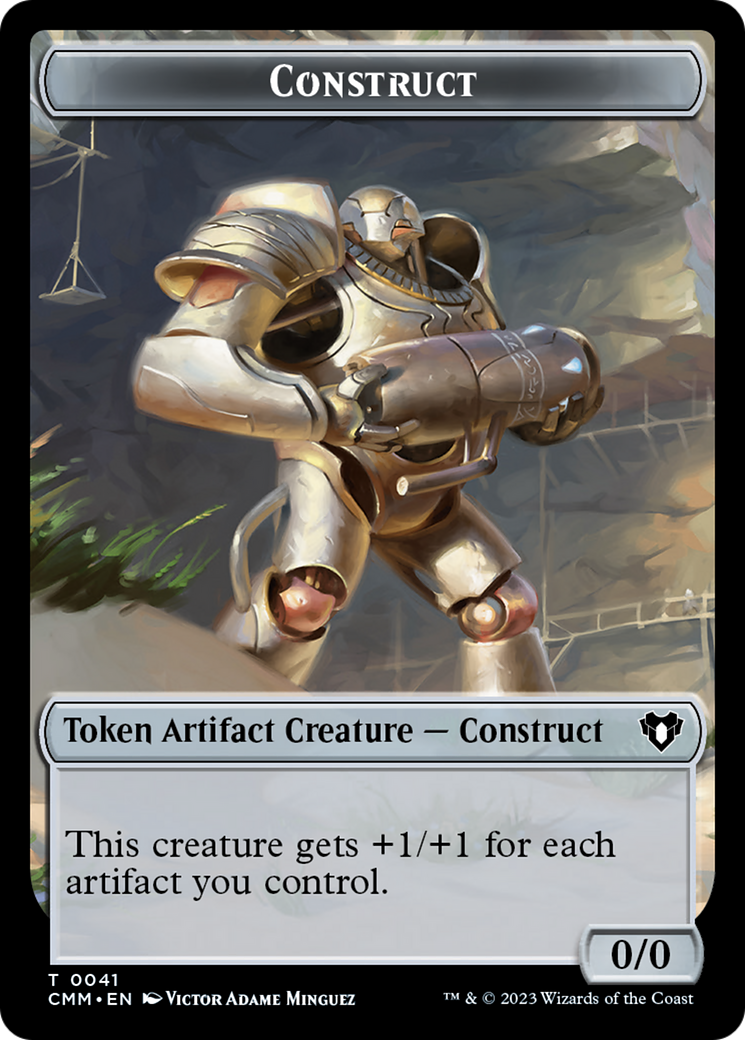 City's Blessing // Construct (41) Double-Sided Token [Commander Masters Tokens] | Gaming Infinity