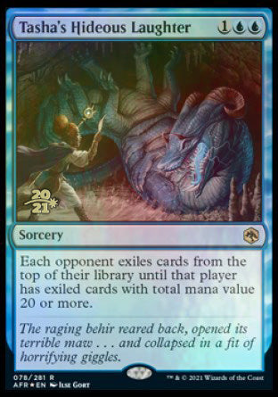 Tasha's Hideous Laughter [Dungeons & Dragons: Adventures in the Forgotten Realms Prerelease Promos] | Gaming Infinity