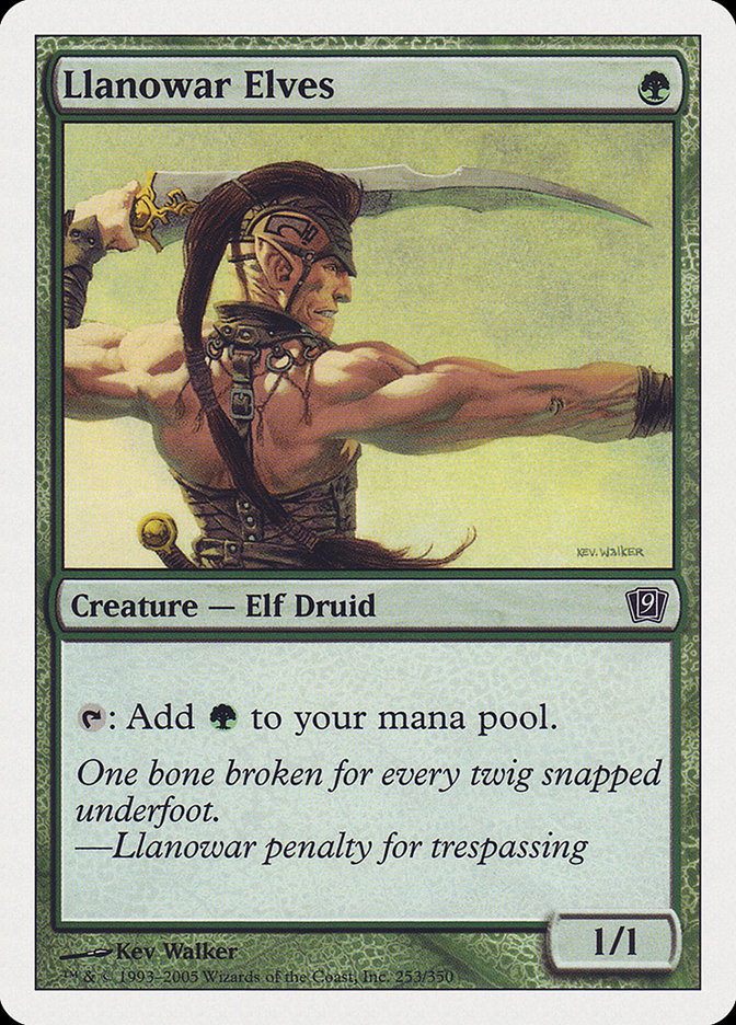 Llanowar Elves (9th Edition) [Oversize Cards] | Gaming Infinity