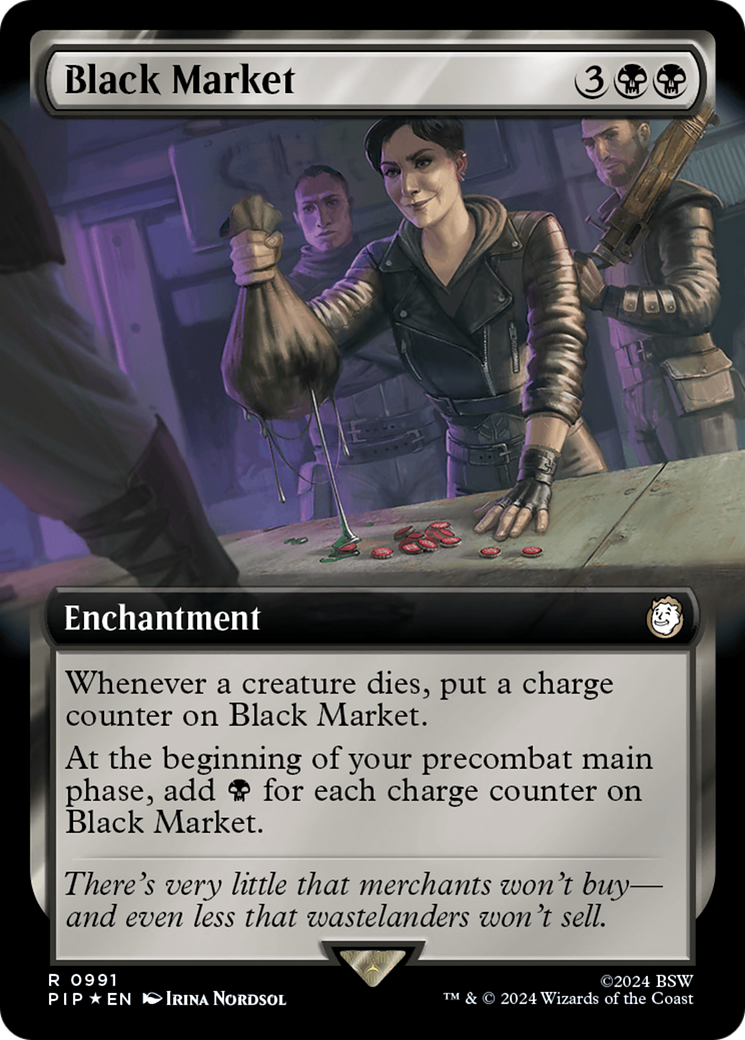 Black Market (Extended Art) (Surge Foil) [Fallout] | Gaming Infinity