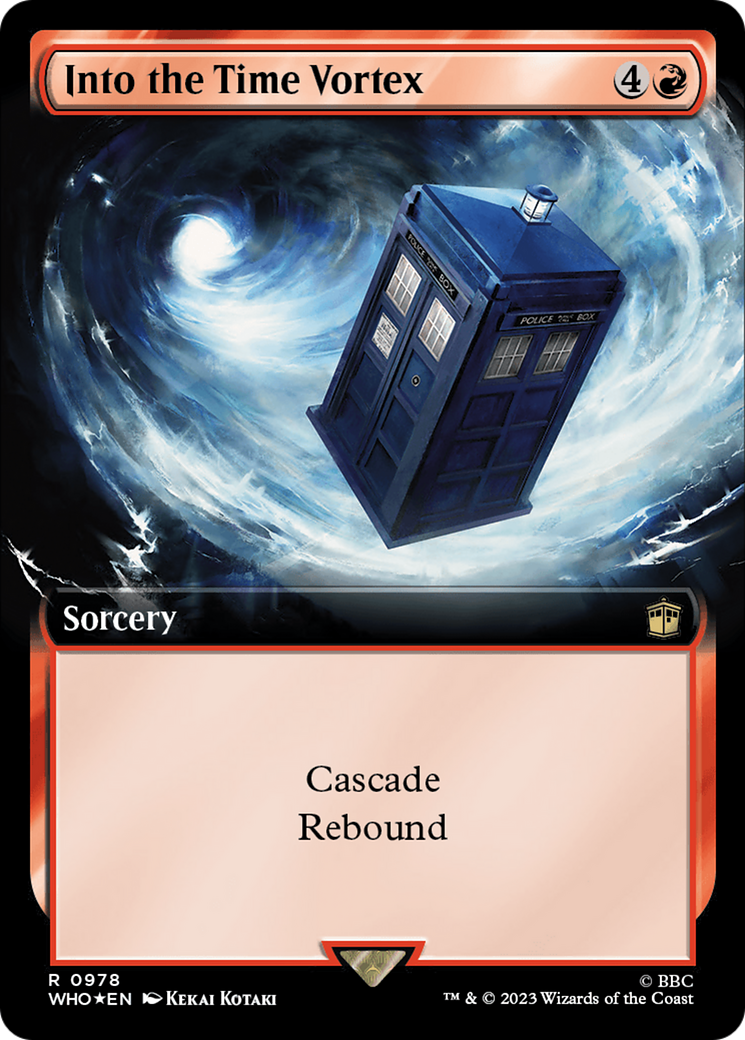 Into the Time Vortex (Extended Art) (Surge Foil) [Doctor Who] | Gaming Infinity