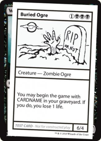 Buried Ogre (2021 Edition) [Mystery Booster Playtest Cards] | Gaming Infinity