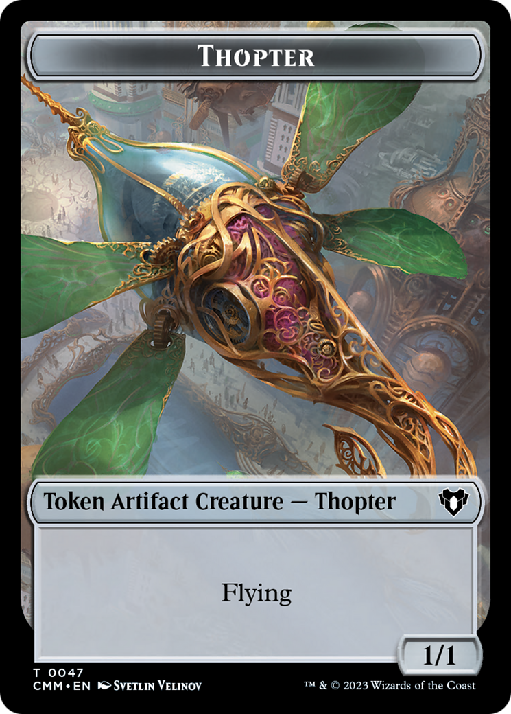 Thopter // Construct (0074) Double-Sided Token [Commander Masters Tokens] | Gaming Infinity