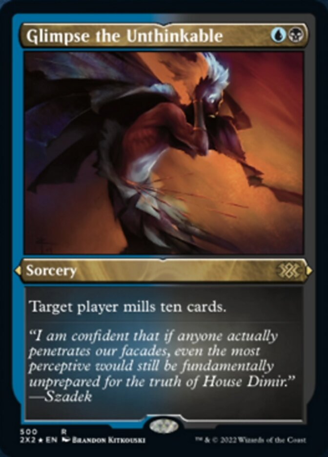 Glimpse the Unthinkable (Foil Etched) [Double Masters 2022] | Gaming Infinity