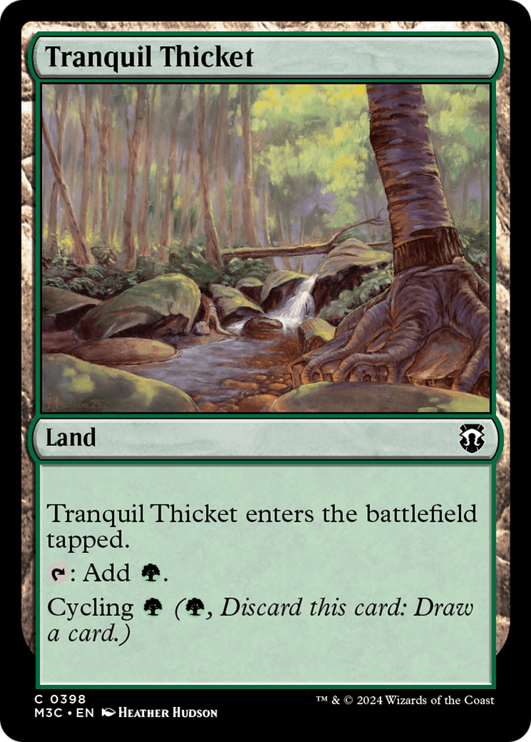 Tranquil Thicket (Ripple Foil) [Modern Horizons 3 Commander] | Gaming Infinity