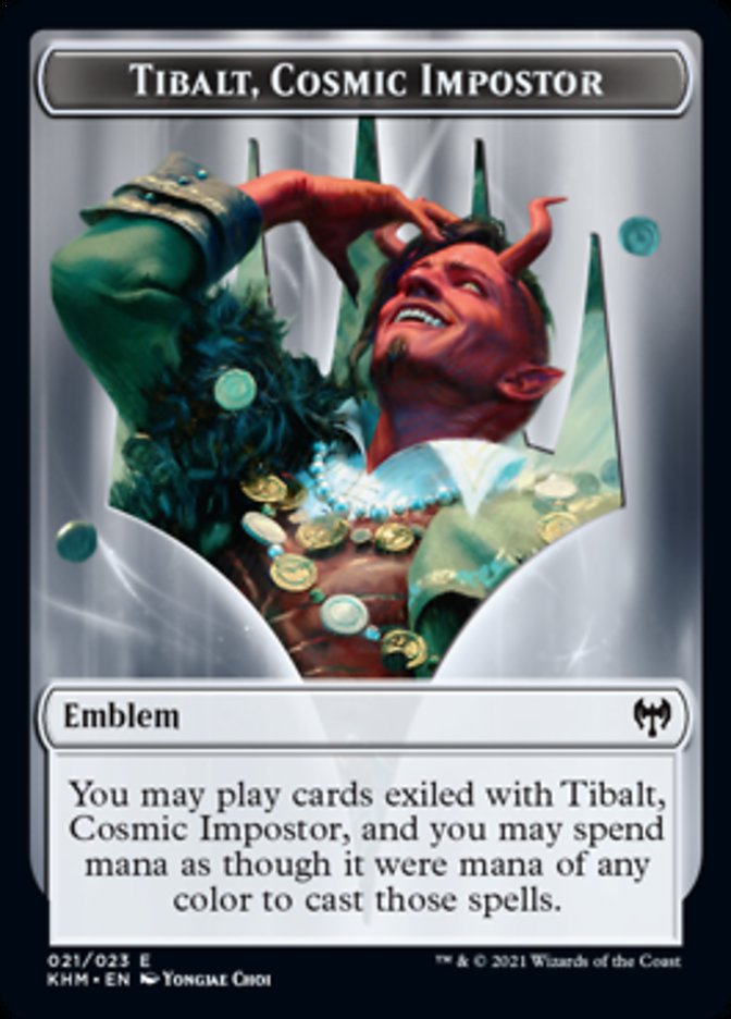 Tibalt, Cosmic Impostor Emblem [Kaldheim Tokens] | Gaming Infinity