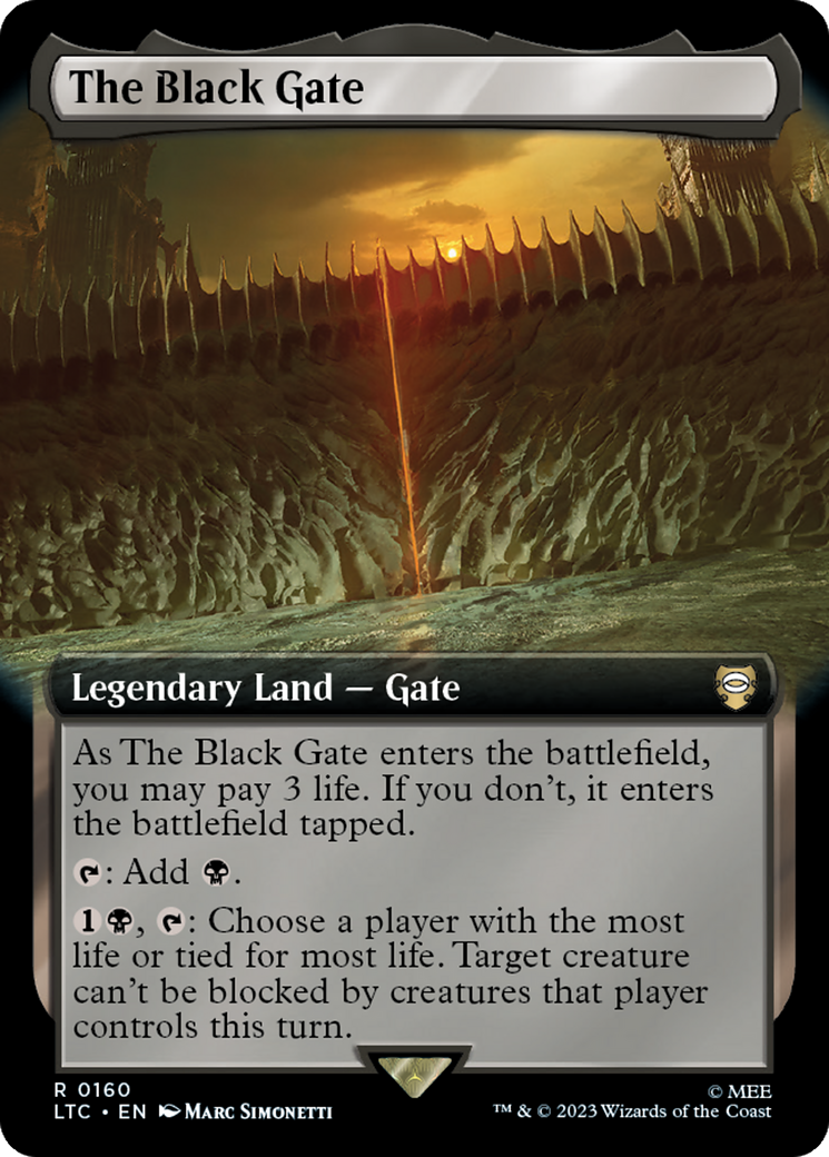 The Black Gate (Extended Art) [The Lord of the Rings: Tales of Middle-Earth Commander] | Gaming Infinity