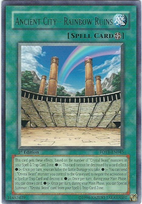 Ancient City - Rainbow Ruins [FOTB-EN045] Rare | Gaming Infinity