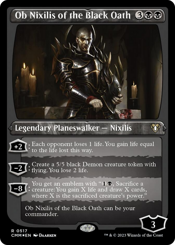 Ob Nixilis of the Black Oath (Foil Etched) [Commander Masters] | Gaming Infinity