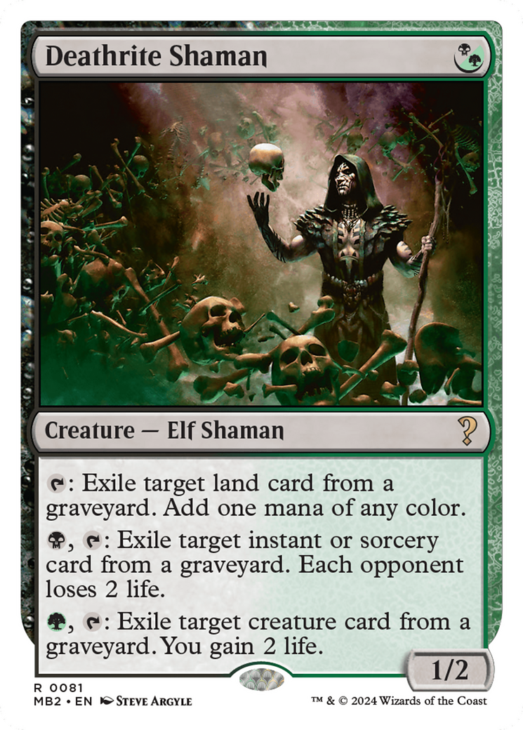 Deathrite Shaman (White Border) [Mystery Booster 2] | Gaming Infinity