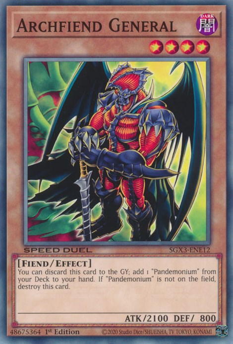 Archfiend General [SGX3-ENE12] Common | Gaming Infinity