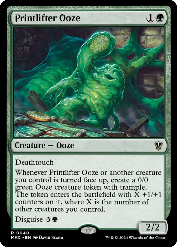 Printlifter Ooze [Murders at Karlov Manor Commander] | Gaming Infinity