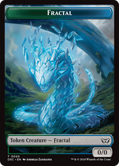 Wurm (0018) // Fractal Double-Sided Token [Duskmourn: House of Horror Commander Tokens] | Gaming Infinity