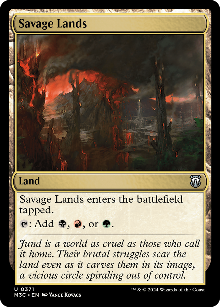 Savage Lands (Ripple Foil) [Modern Horizons 3 Commander] | Gaming Infinity