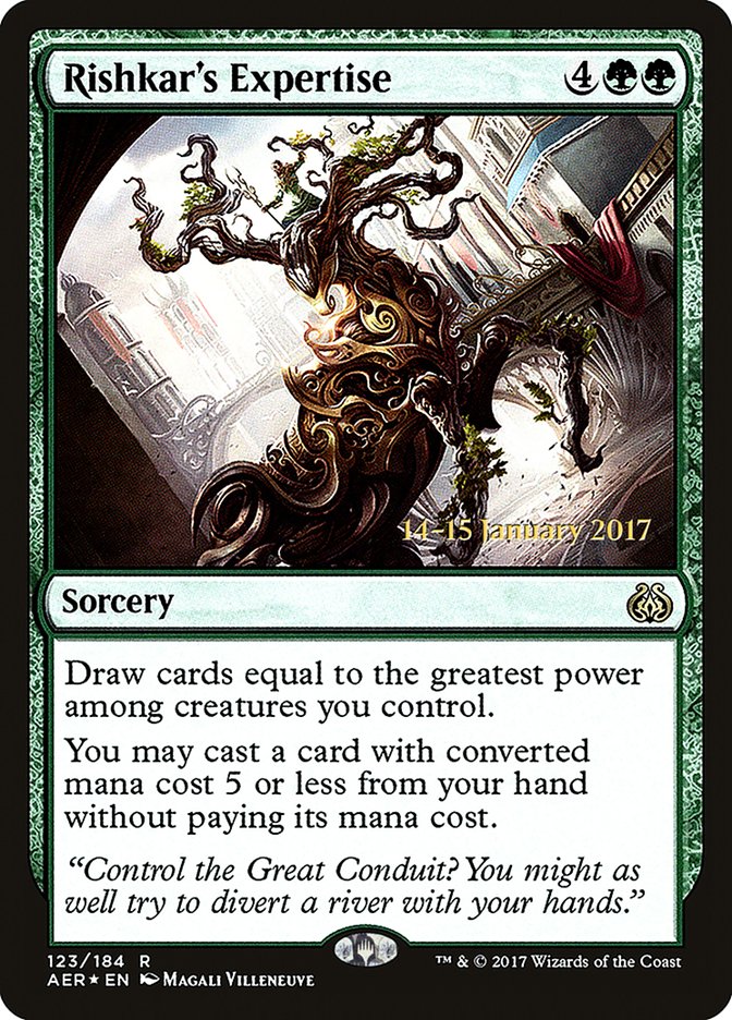 Rishkar's Expertise [Aether Revolt Prerelease Promos] | Gaming Infinity