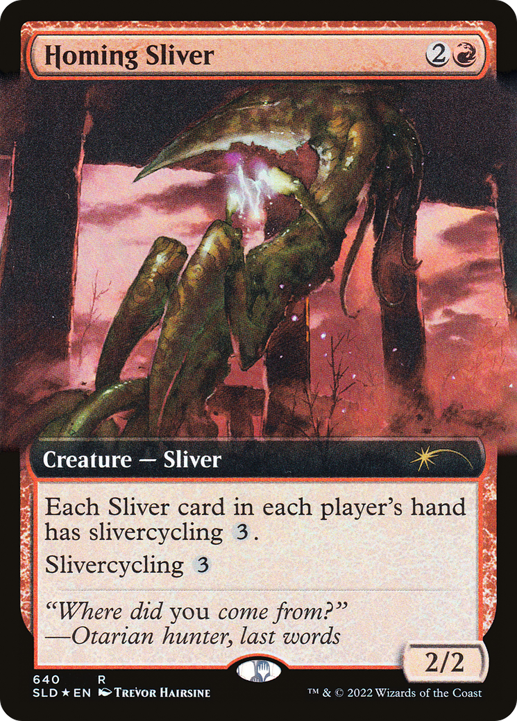 Homing Sliver (Extended Art) [Secret Lair Drop Promos] | Gaming Infinity