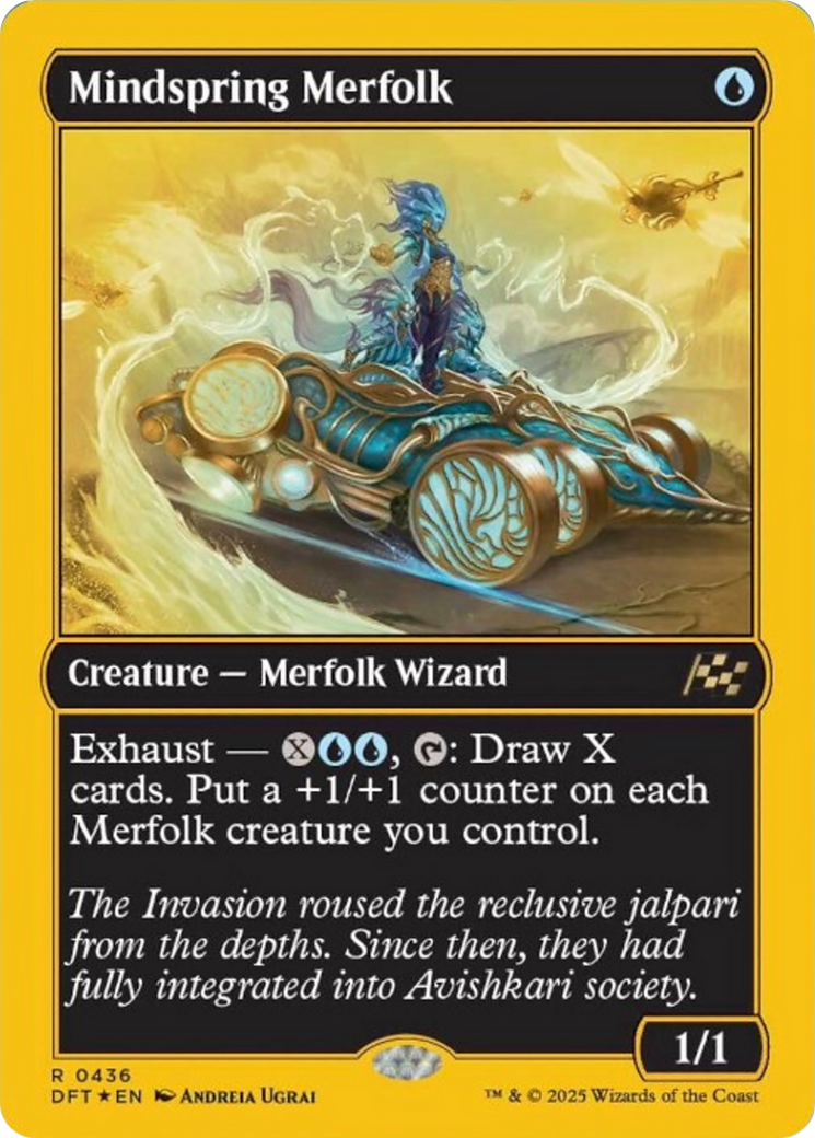 Mindspring Merfolk (First-Place Foil) [Aetherdrift] | Gaming Infinity