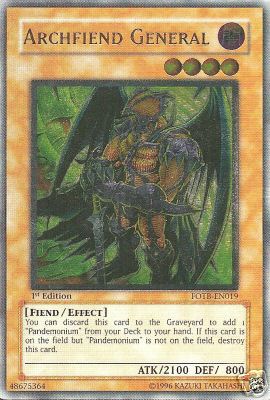 Archfiend General [FOTB-EN019] Ultimate Rare | Gaming Infinity