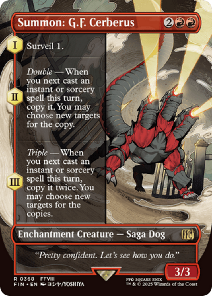 Summon: G.F. Cerberus (Borderless) [FINAL FANTASY] | Gaming Infinity