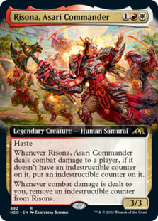 Risona, Asari Commander (Extended Art) [Kamigawa: Neon Dynasty] | Gaming Infinity