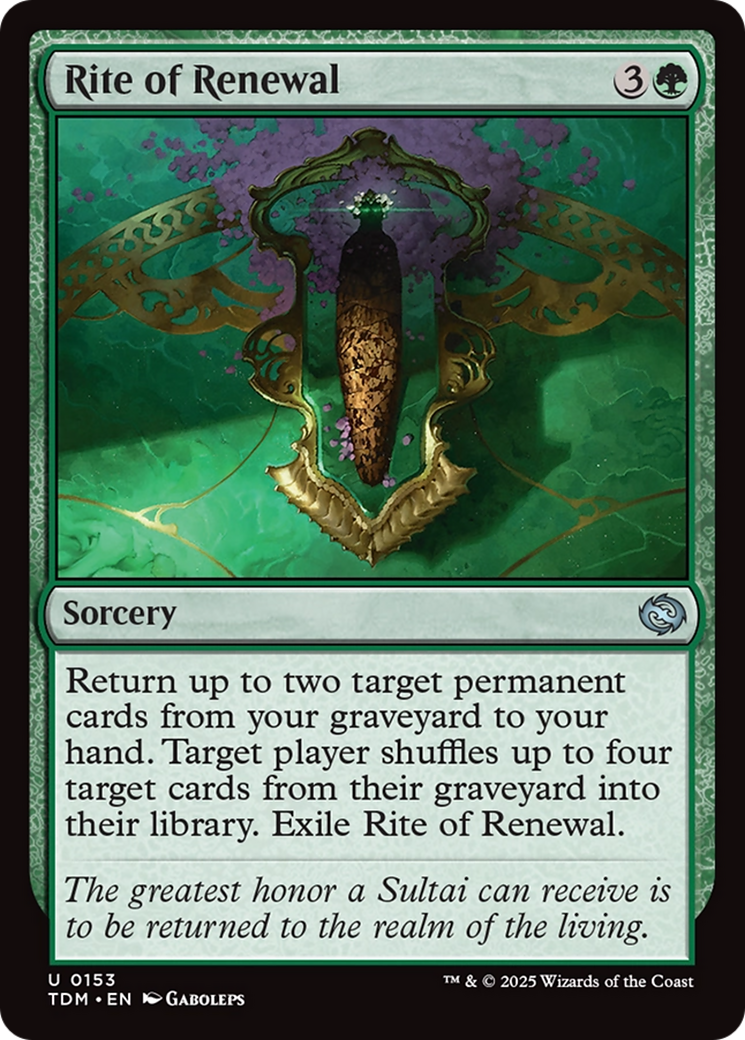 Rite of Renewal [Tarkir: Dragonstorm] | Gaming Infinity