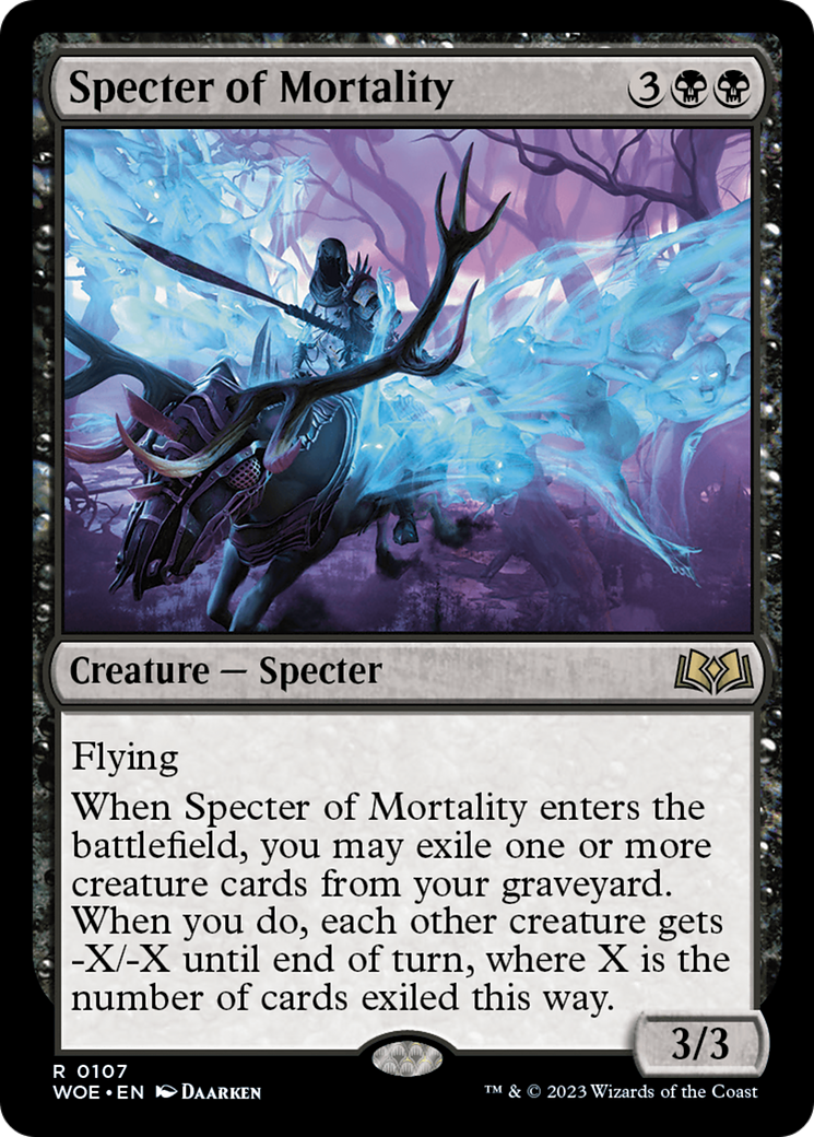 Specter of Mortality [Wilds of Eldraine] | Gaming Infinity