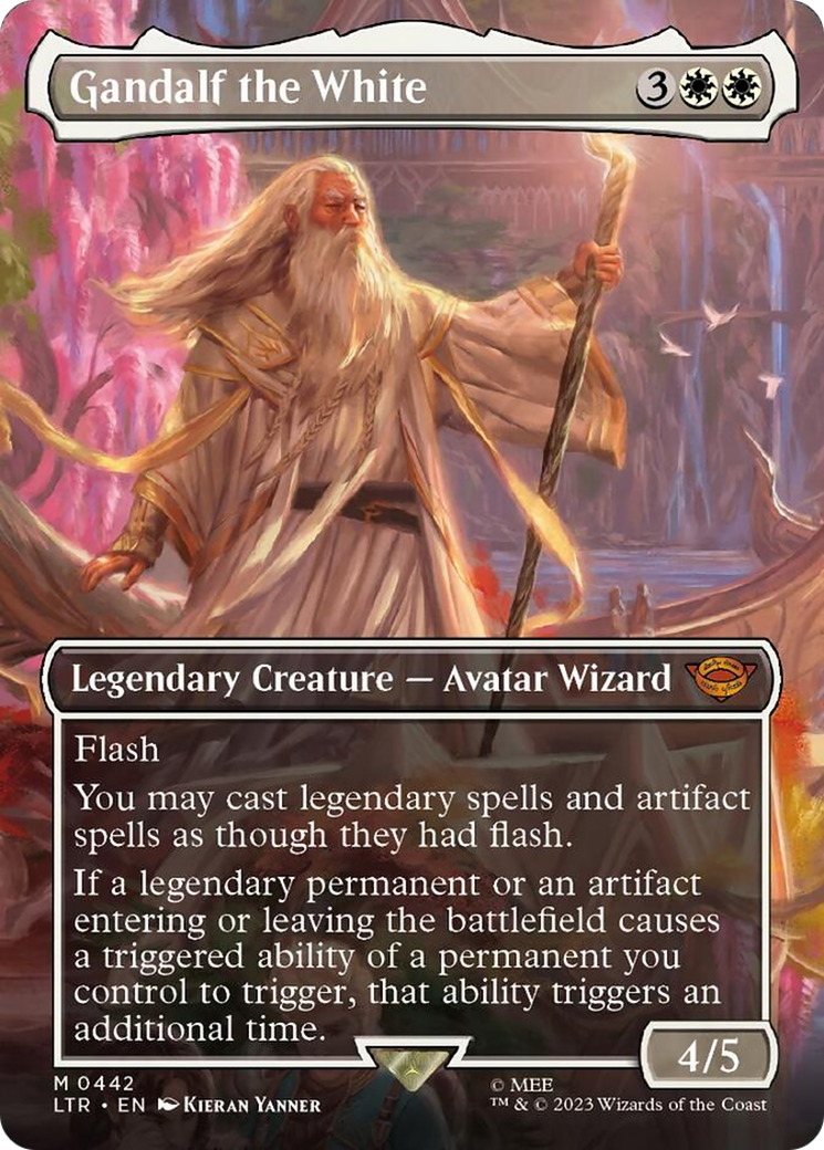 Gandalf the White (Borderless Alternate Art) [The Lord of the Rings: Tales of Middle-Earth] | Gaming Infinity