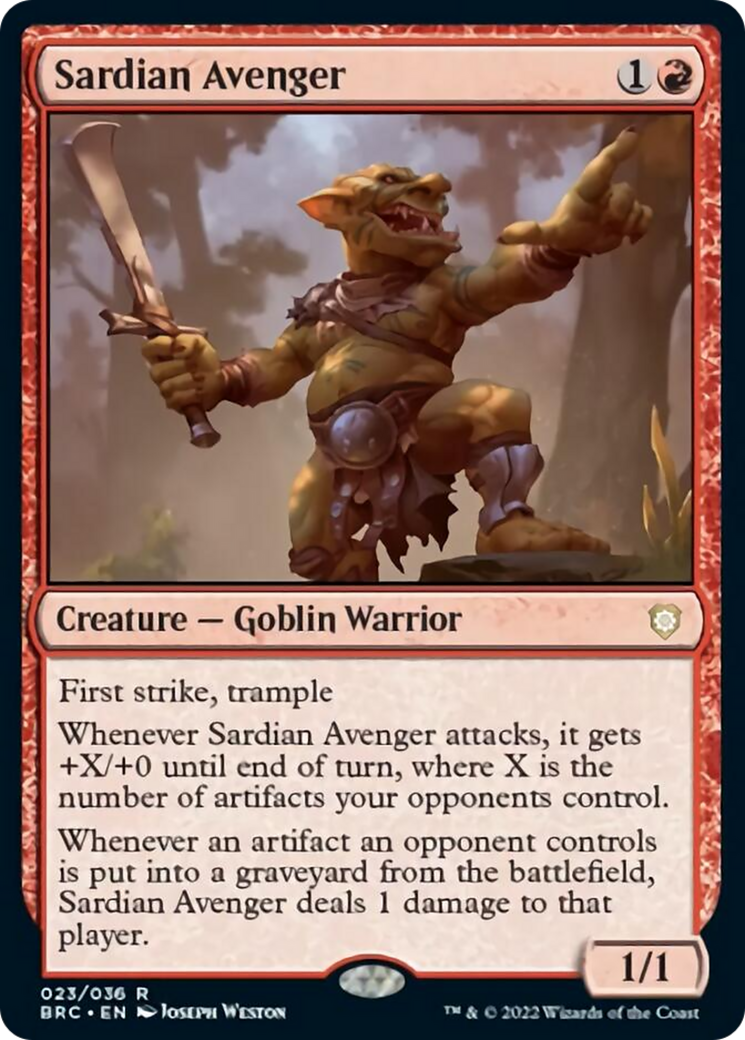 Sardian Avenger [The Brothers' War Commander] | Gaming Infinity