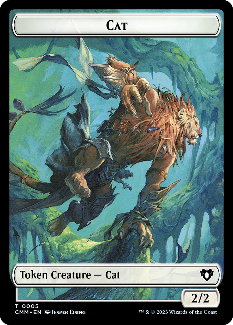 Treasure // Cat (0005) Double-Sided Token [Commander Masters Tokens] | Gaming Infinity