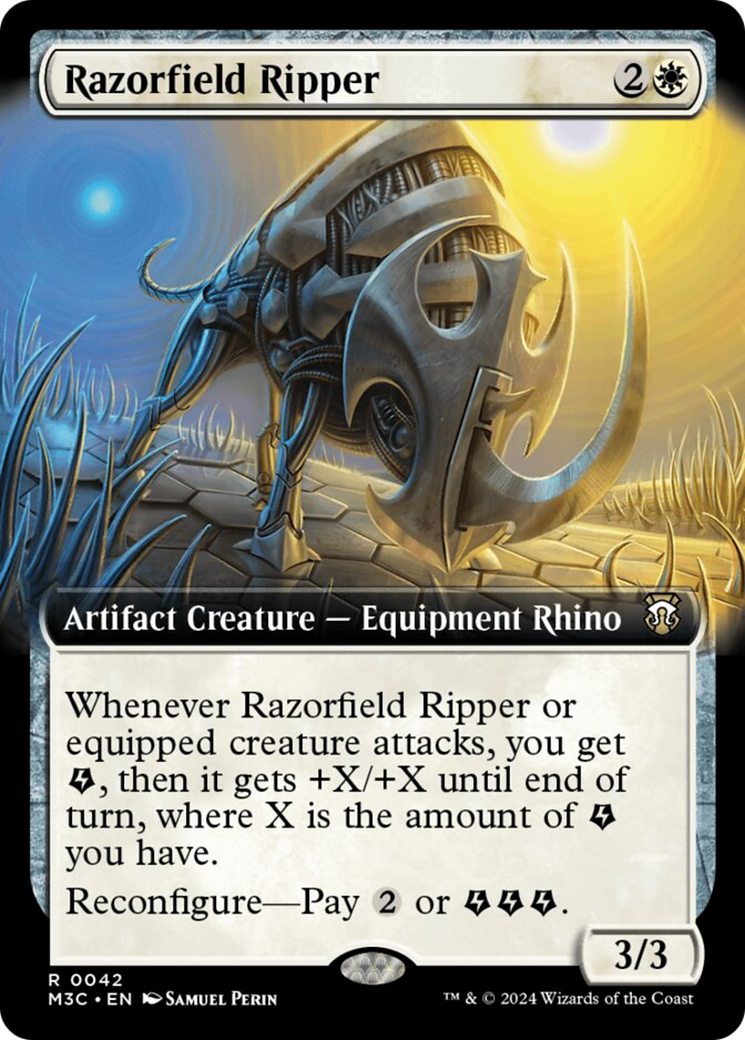 Razorfield Ripper (Extended Art) (Ripple Foil) [Modern Horizons 3 Commander] | Gaming Infinity