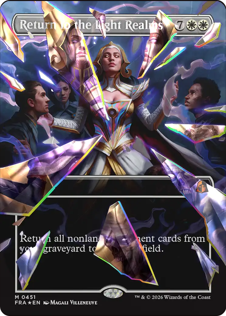 Return to the Light Realms (Borderless) (Facet Foil) (0415) [Reality Fracture] | Gaming Infinity