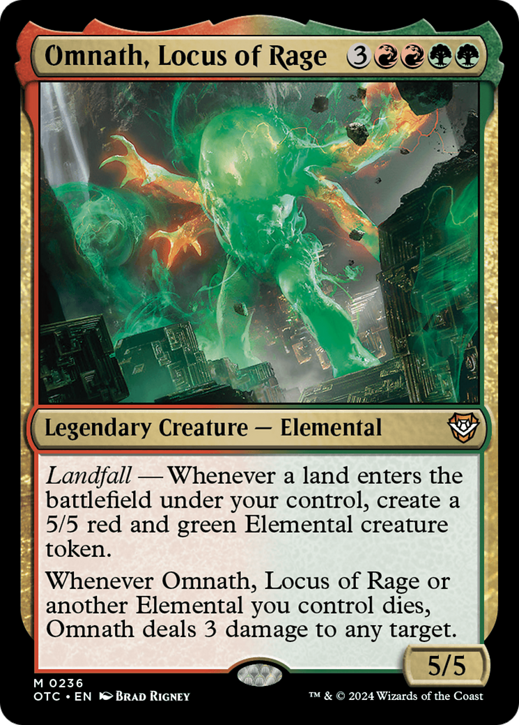 Omnath, Locus of Rage [Outlaws of Thunder Junction Commander] | Gaming Infinity