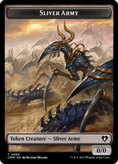 Sliver Army // Sliver Double-Sided Token [Commander Masters Tokens] | Gaming Infinity