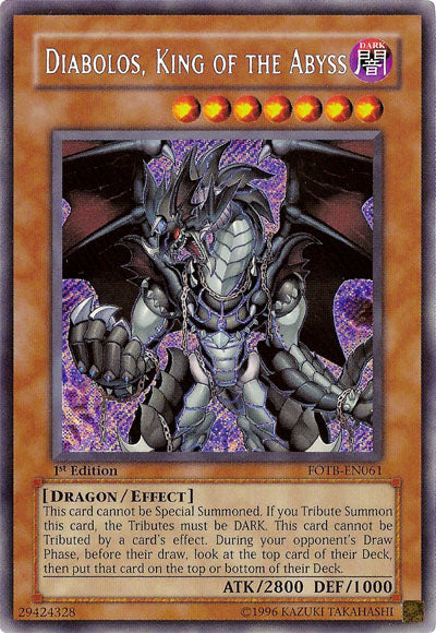Diabolos, King of the Abyss [FOTB-EN061] Secret Rare | Gaming Infinity