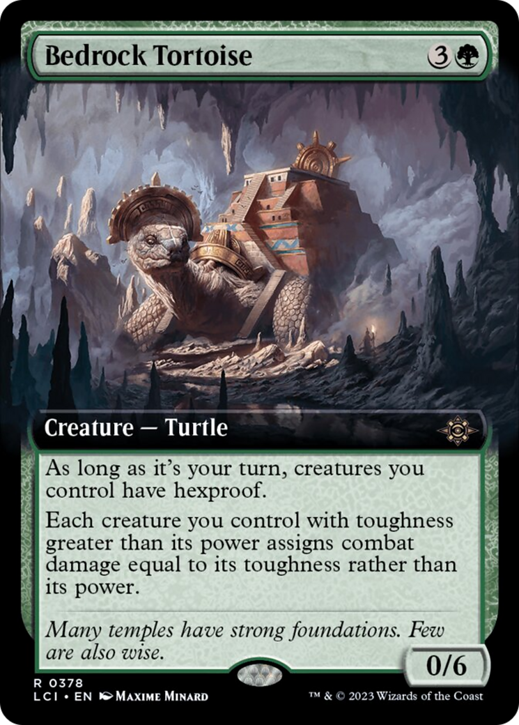 Bedrock Tortoise (Extended Art) [The Lost Caverns of Ixalan] | Gaming Infinity