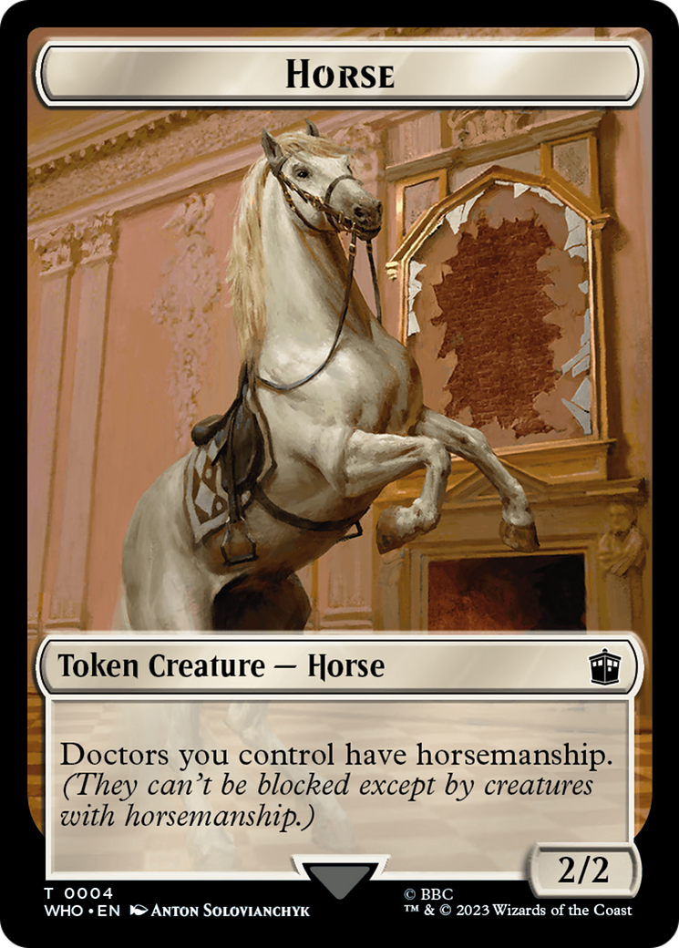 Horse // Treasure (0028) Double-Sided Token [Doctor Who Tokens] | Gaming Infinity