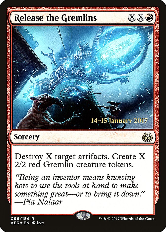 Release the Gremlins [Aether Revolt Prerelease Promos] | Gaming Infinity