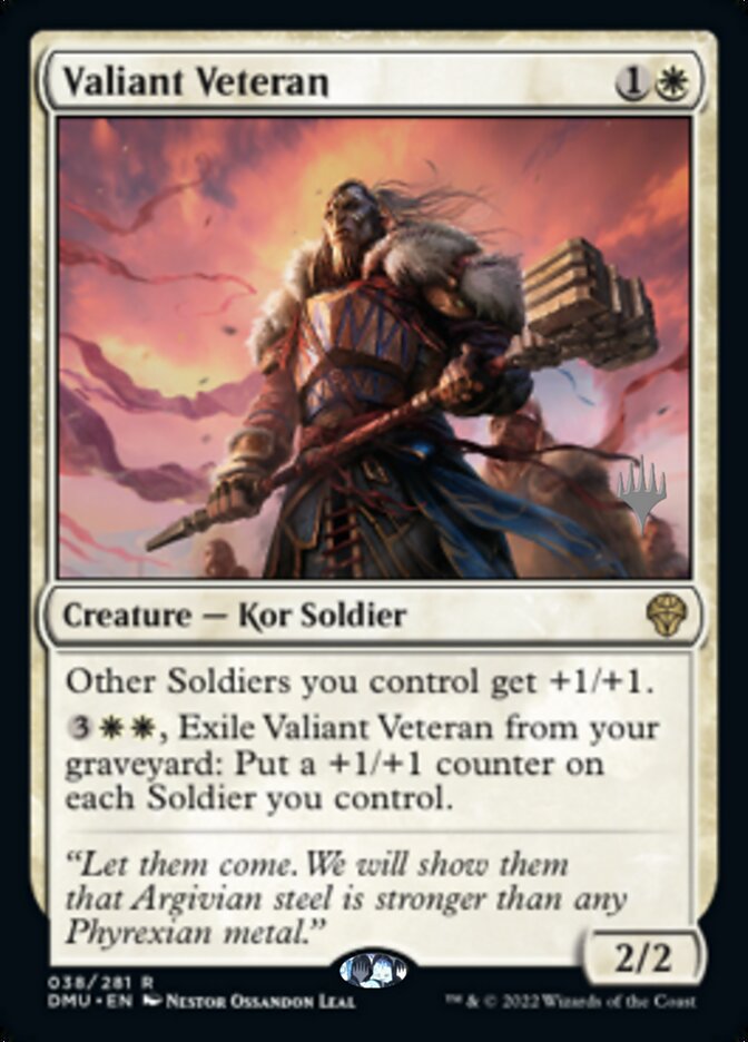 Valiant Veteran (Promo Pack) [Dominaria United Promos] | Gaming Infinity