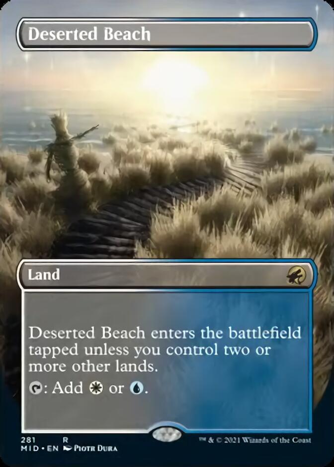 Deserted Beach (Borderless Alternate Art) [Innistrad: Midnight Hunt] | Gaming Infinity