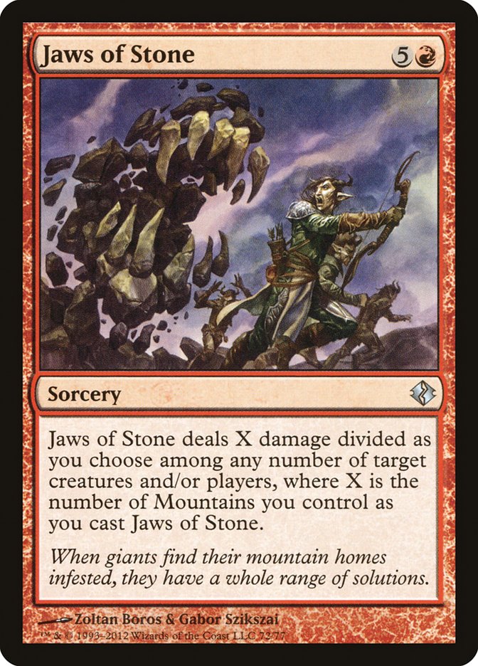 Jaws of Stone [Duel Decks: Venser vs. Koth] | Gaming Infinity