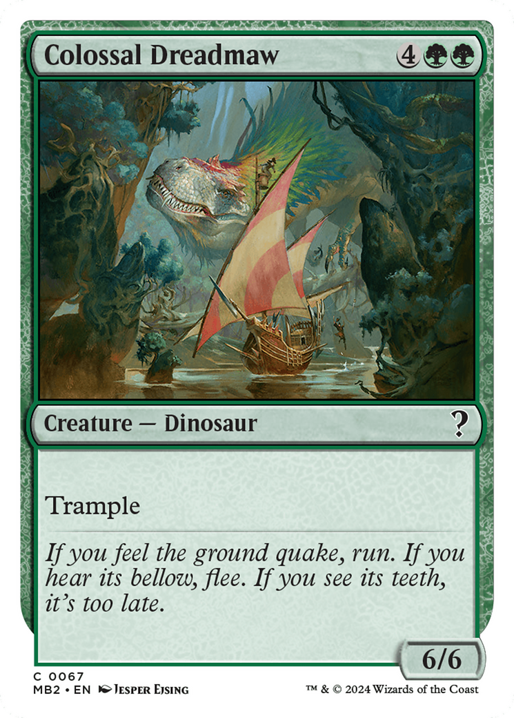 Colossal Dreadmaw (White Border) [Mystery Booster 2] | Gaming Infinity