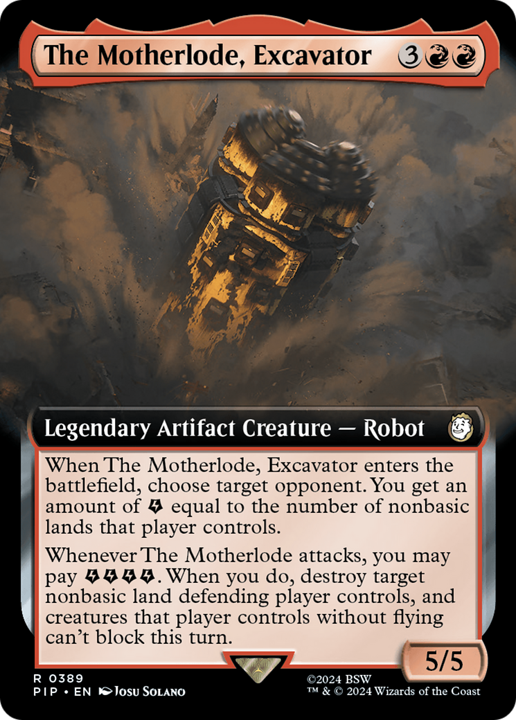 The Motherlode, Excavator (Extended Art) [Fallout] | Gaming Infinity