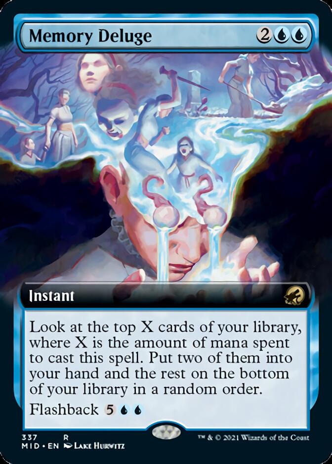 Memory Deluge (Extended Art) [Innistrad: Midnight Hunt] | Gaming Infinity