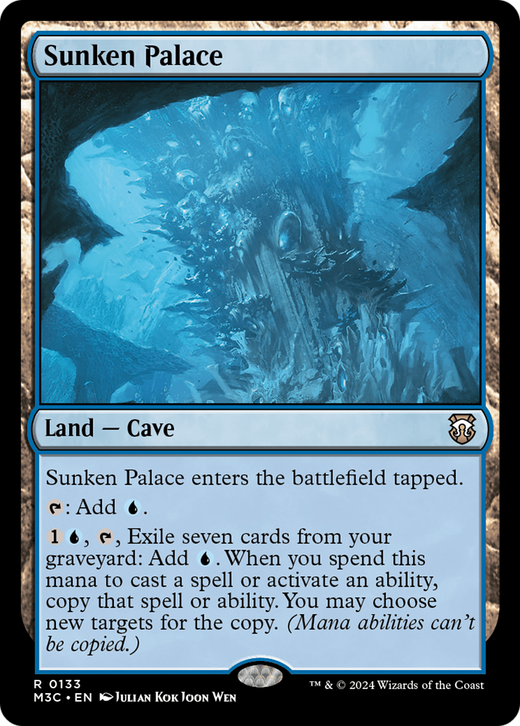 Sunken Palace (Extended Art) (Ripple Foil) [Modern Horizons 3 Commander] | Gaming Infinity