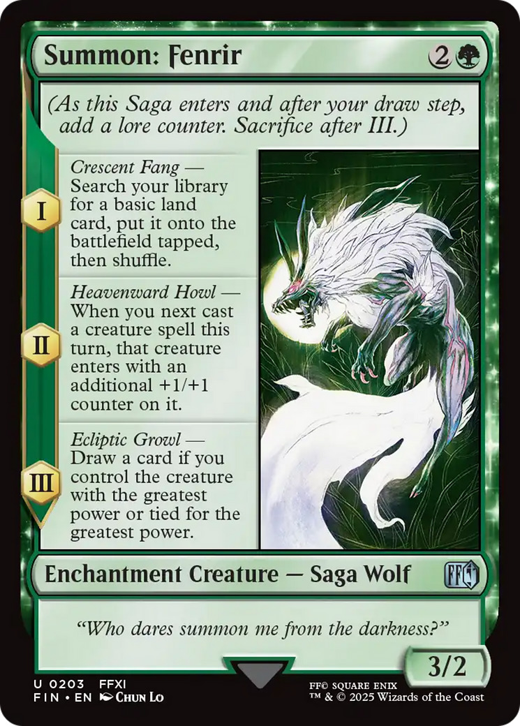 Summon: Fenrir [FINAL FANTASY] | Gaming Infinity