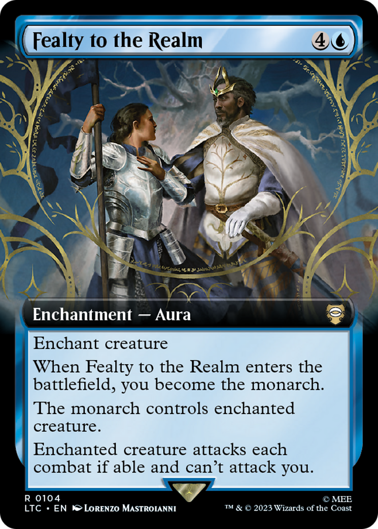 Fealty to the Realm (Extended Art) [The Lord of the Rings: Tales of Middle-Earth Commander] | Gaming Infinity