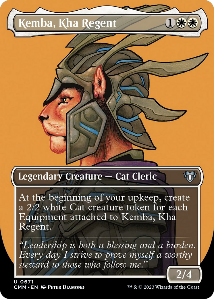 Kemba, Kha Regent (Borderless Profile) [Commander Masters] | Gaming Infinity